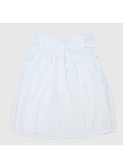 playmore White Ruffled Sleeveless Dress  - Image 2