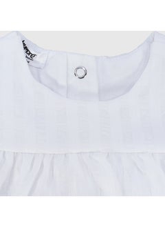playmore White Ruffled Sleeveless Dress  - Image 3