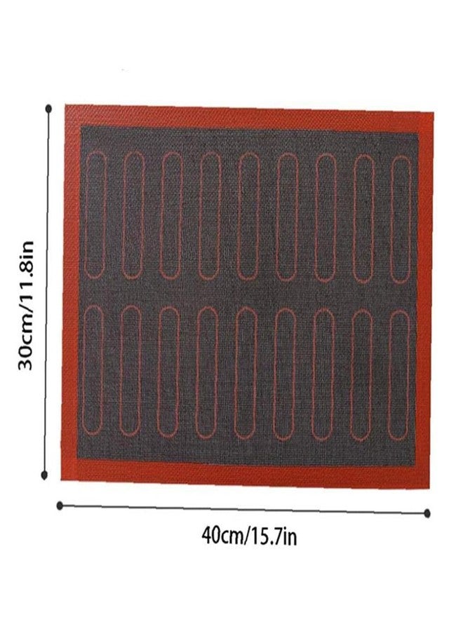 Zerodis Baking Mats, Baking Mat Baking Oven Sheet Liner for Baking Bread Pizza Cookie Silicone Baking Mat Non Stick Reusable Perforated (black) - Image 2
