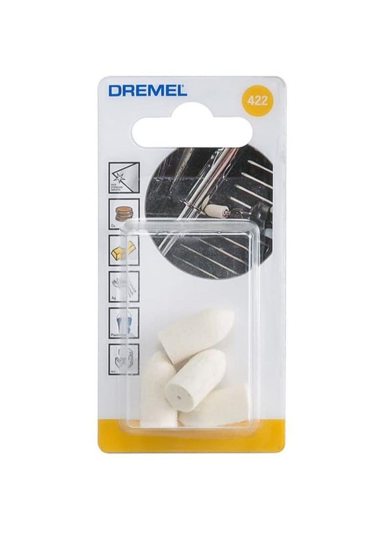 422 Felt Polishing Tip 9.5 Mm Pack Of 4