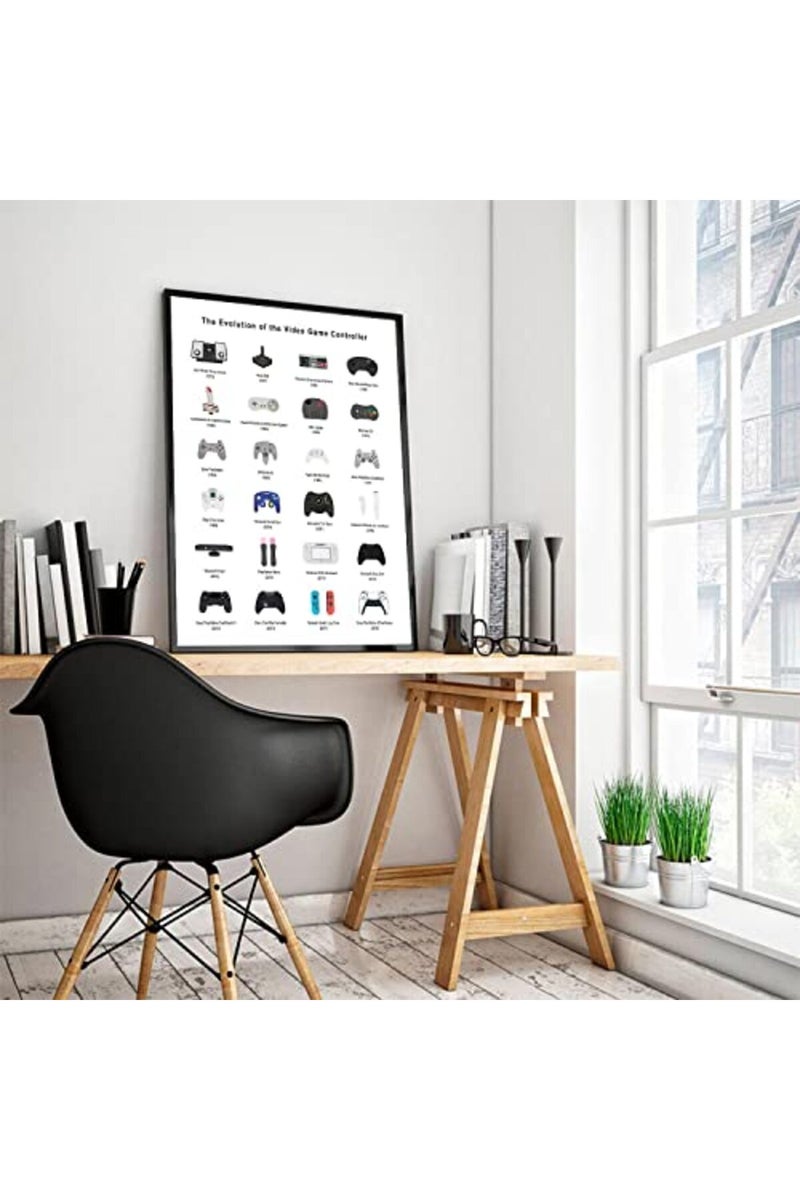 ASTRDECOR Gaming Posters | Gamer Room Decor | Retro Video Game Room Decor | Gamer Room Decor For Boys, Gaming Room Decor Wall Art Print, Gaming Decor For Boys Room Unframed (Controller, 16x24inch) - Image 2