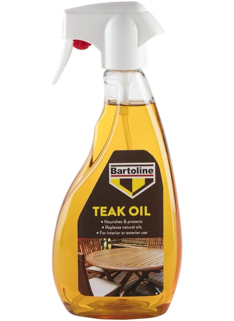 Bartoline Bartoline Ready to Use Teak Oil 500ml Trigger Spray - Garden Wood Sealer Furniture Gives a Natural Sheen That Lasts  - Image 3