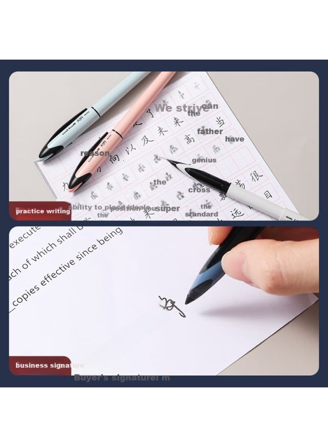 Uni Mitsubishi Black Technology Black Neutral Pen High Value 0.5 Black Pen Signature Pen Business Direct Liquid Water Pen Water Pen Uba-188C Sandstone Color Rod 12 Pieces - Image 5