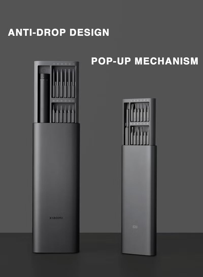 Xiaomi Electric Precision Screwdriver Kit (MJDDLSD003QW) – 24 S2 Steel Precision Bits, USB Type-C Rechargeable, 170 RPM Electric Screwdriver, Dual Torque Control for Electronics Repair - Image 2