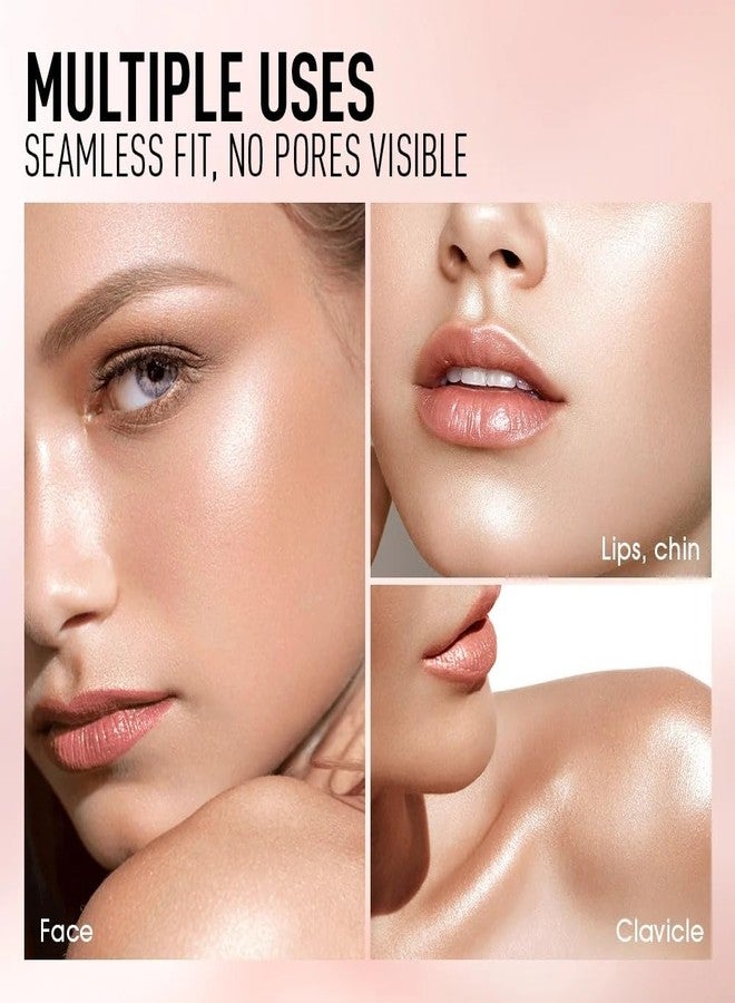 COSLUXE O TWO O Liquid Highlighter Galaxy Swirl, Dewy & Shimmer Finish, Long-Lasting Glow, Lightweight Face Illuminator, Buildable Shimmer Finish, 15ml (02 - Sunlight) - Image 5