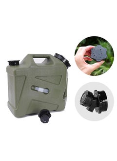 FIPKA Water Tank Fluid Portable Barrel Water Carrier for Camping 12L- green  - Image 2