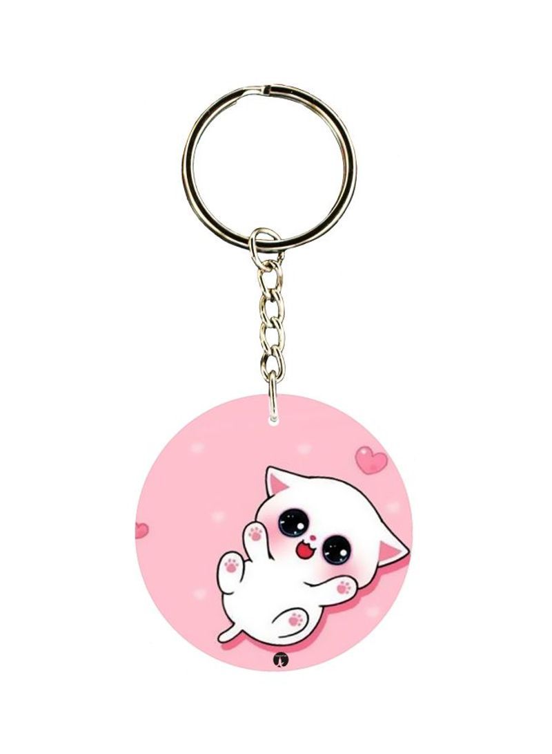 RKN Cat Printed Keychain