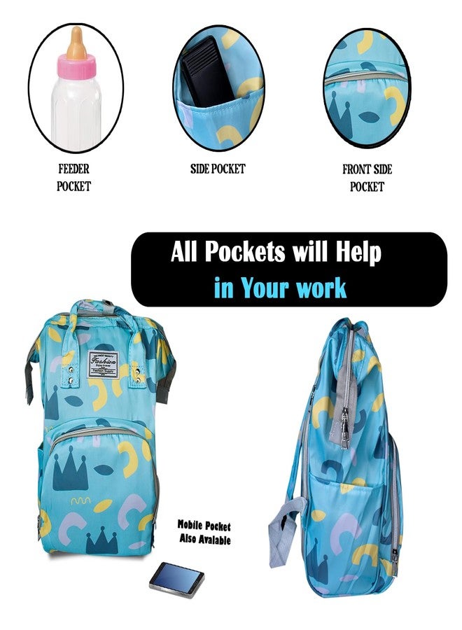 MAJIK Babies Diaper Backpack| Waterproof Multifunctional Travel Baby Backpack for milk powder, clothes, diapers, and more (Multicolor, M7) - Image 3