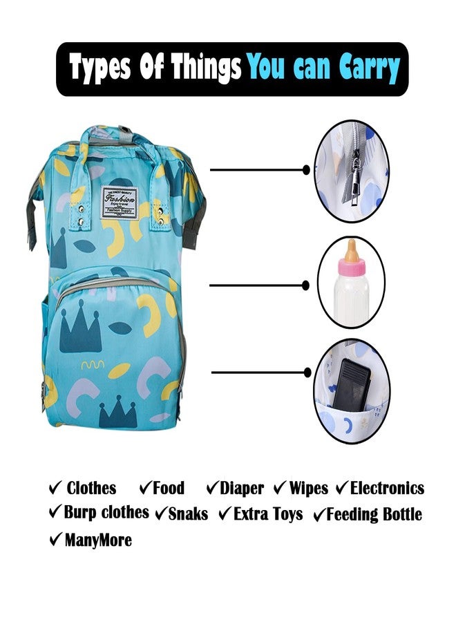 MAJIK Babies Diaper Backpack| Waterproof Multifunctional Travel Baby Backpack for milk powder, clothes, diapers, and more (Multicolor, M7) - Image 5