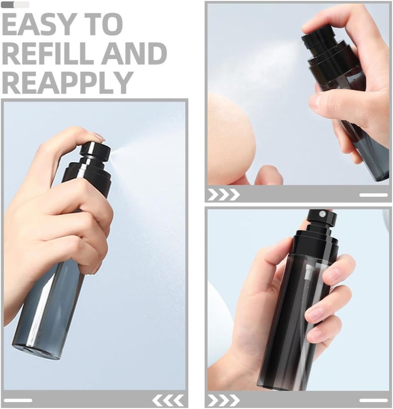 Hemobllo Refillable Spray Bottles 3pcs Set 30ml 60ml 80ml Portable Mini Travel Perfume Atomizers Toiletry Containers for Travel - Image 3
