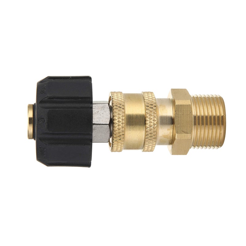 M MINGLE Pressure Washer Adapter Set, Quick Connect Gun to Wand, M22 14mm to 1/4 Inch - Image 4
