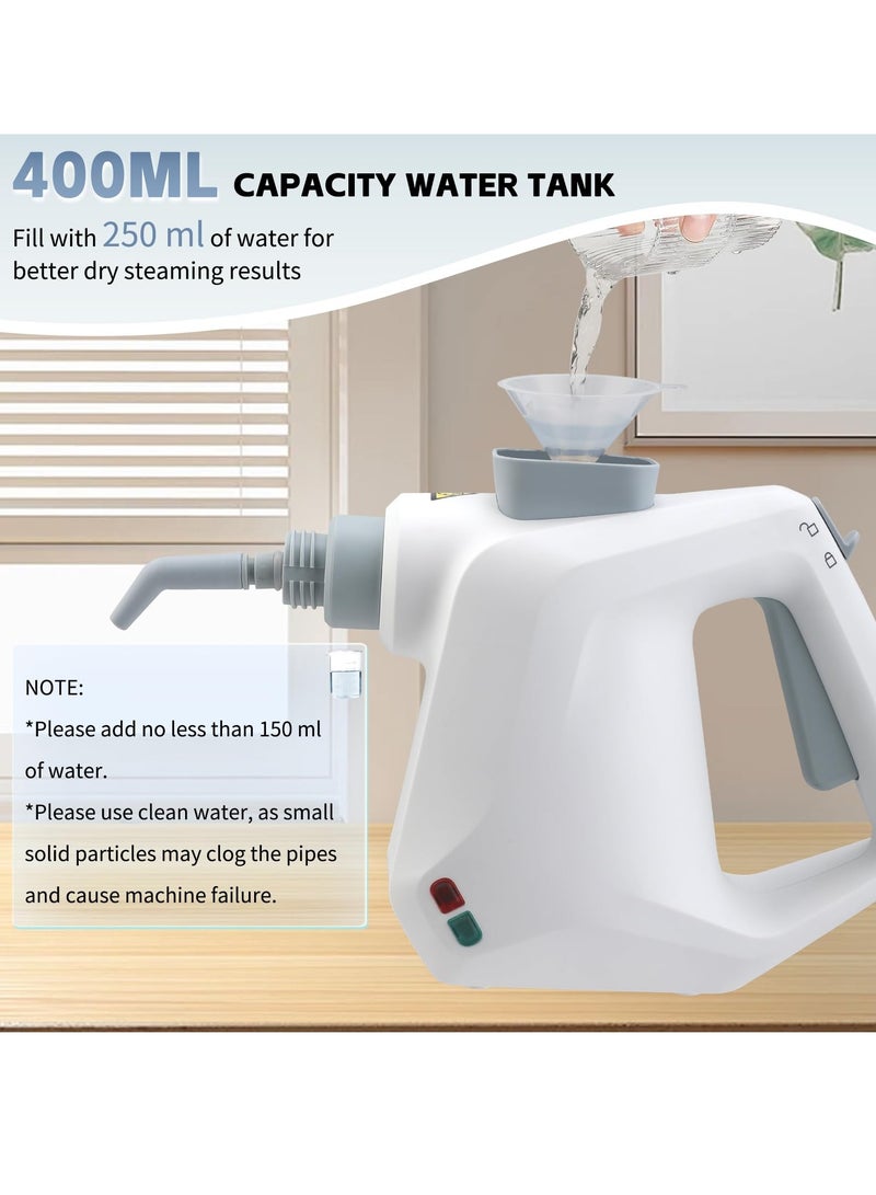 ET-LIFE Steam Cleaner, 1050W, 3 Bar Steam Pressure, 400ml Capacity, with 9pcs Accessory, High Temperature Kills 99.99% of Viruses & Bacteria for Kitchen Sofa Bathroom Car Window  - Image 3