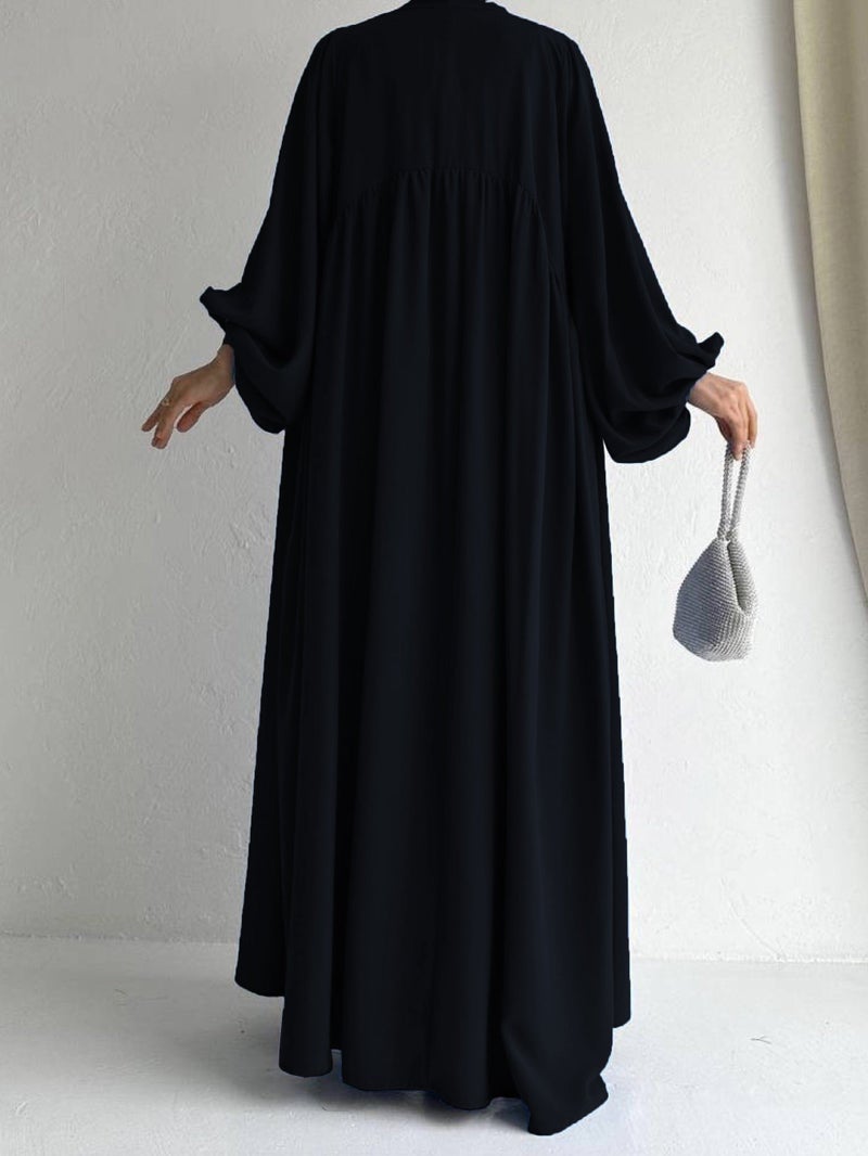 MSL39 Elegant Abaya Set — Open Front Design — Ramadan Collection - Image 2