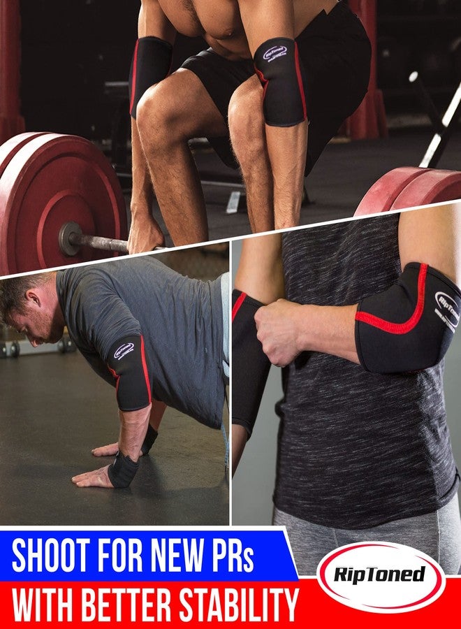 Rip Toned Elbow Sleeve Weightlifting - Elbow Wraps Compression Support & Pain Relief - Arm Sleeve for Men & Women- Durable Gym Elbow Brace for Strong Weight Training & Recovery - SEE SIZING GUIDE - Image 5