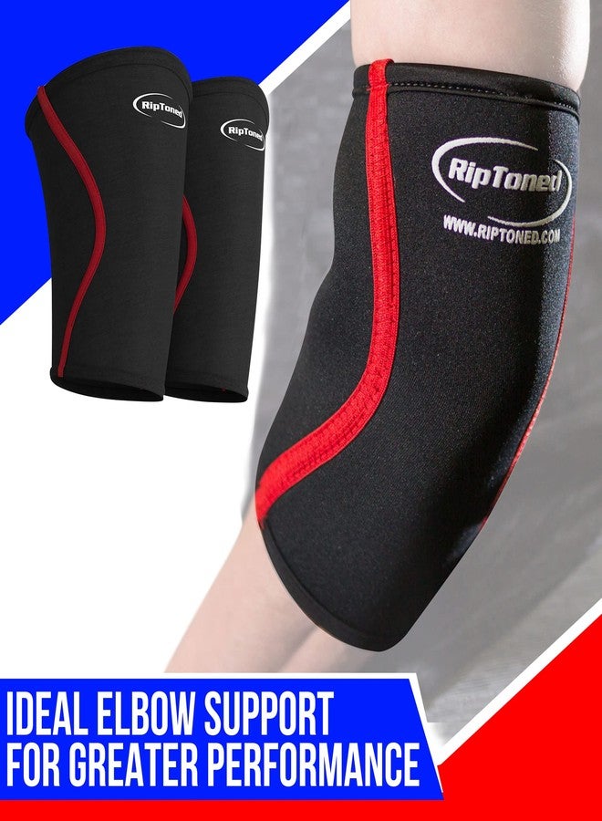 Rip Toned Elbow Sleeve Weightlifting - Elbow Wraps Compression Support & Pain Relief - Arm Sleeve for Men & Women- Durable Gym Elbow Brace for Strong Weight Training & Recovery - SEE SIZING GUIDE - Image 3