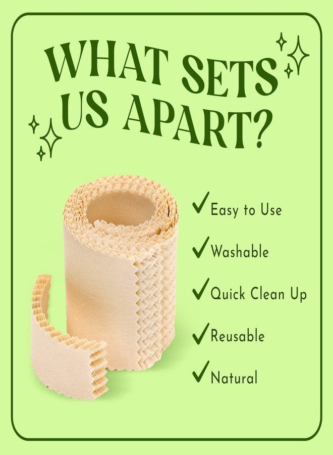 MOOM شرائح شمع إزالة الشعر MOOM، 48 قطعة - شرائح بولي قطن قابلة لإعادة الاستخدام والغسل لإزالة الشعر بشكل فعال، مثالية لمنطقة البيكيني، الساقين، الحواجب، الجسم والوجه - للاستخدام من قبل الجنسين - Image 3