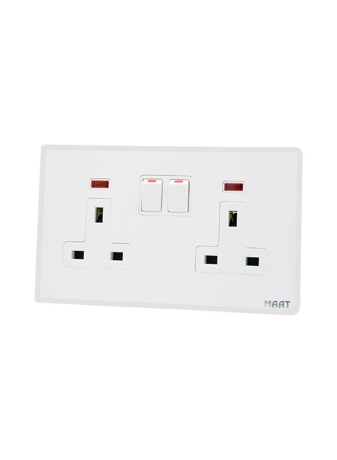 MAAT Double Switch Socket with Indicator 
