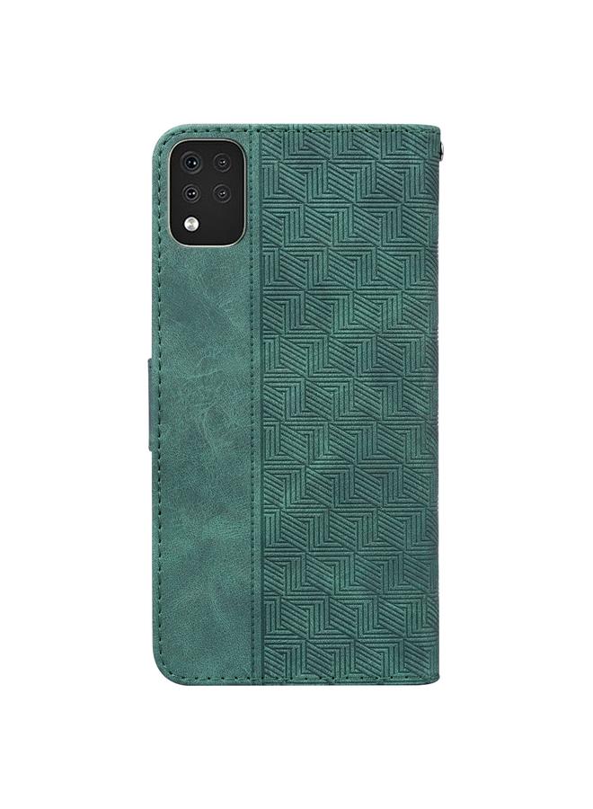 اس-توب جراب هاتف LG K42 من الجلد المنقوش هندسيًا - Image 3