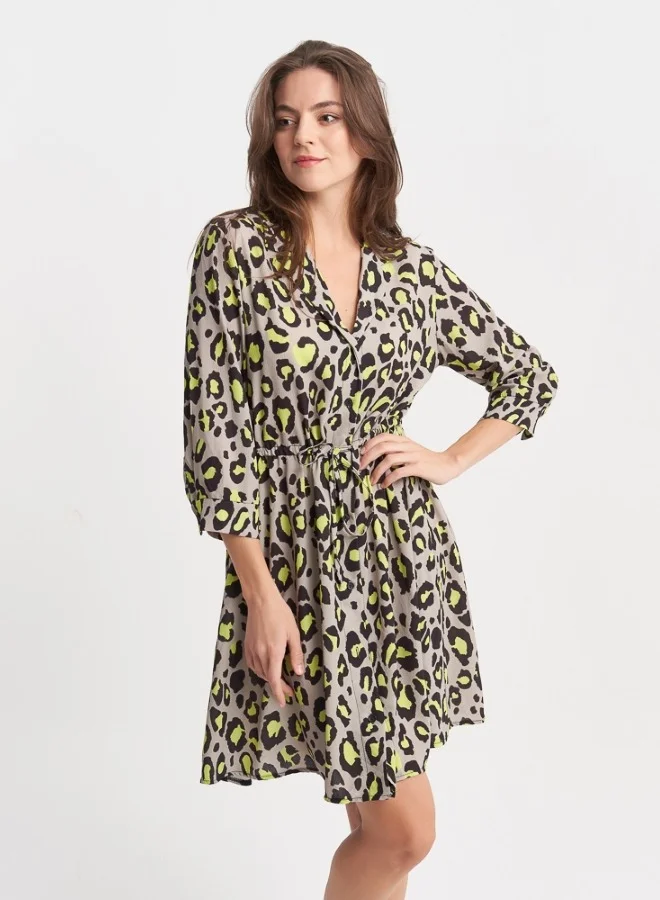 HaILYS Leopard Print Mini Dress