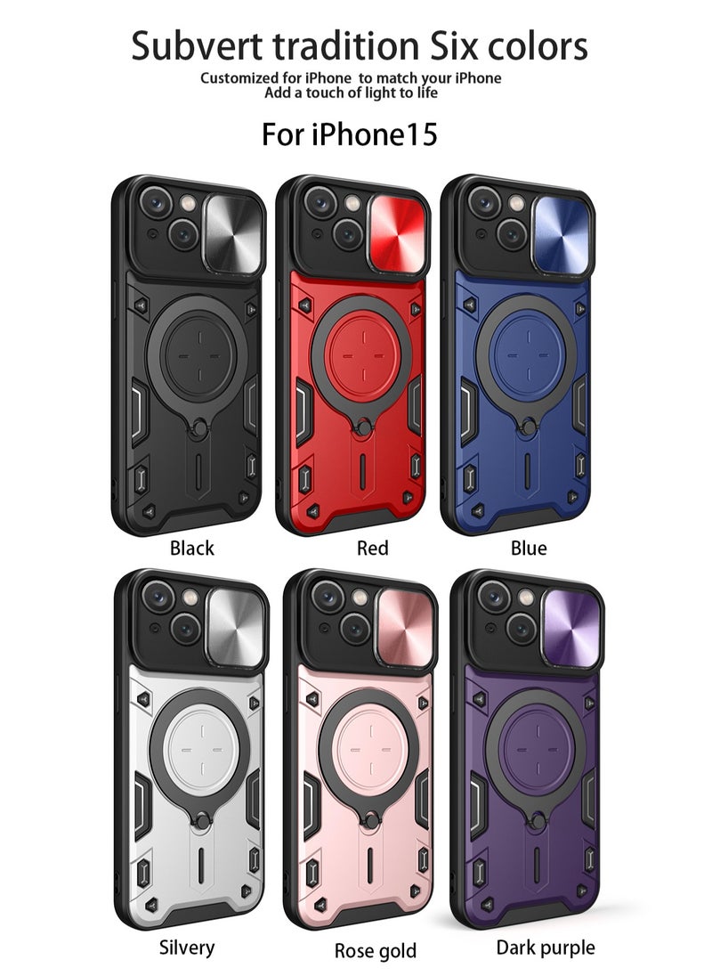 GULFLINK Back Cover Phone Protection Case For iPhone 15 Bright Red  - Image 5