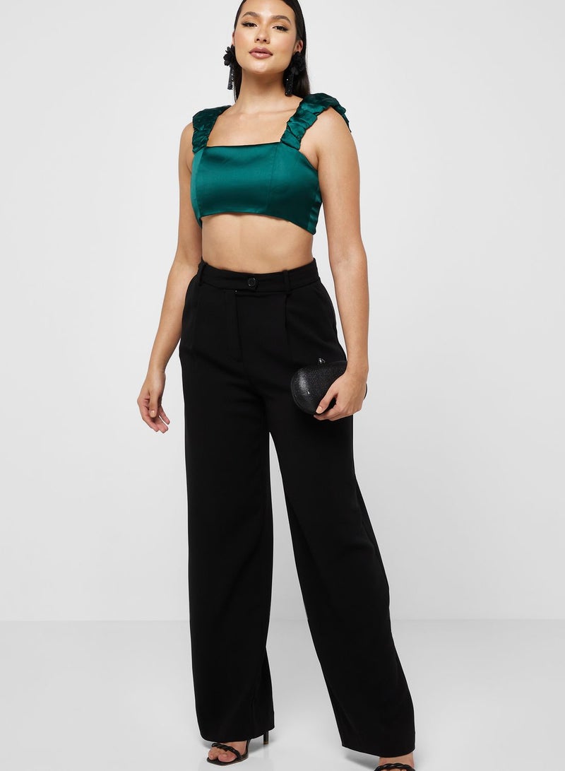 Ella Limited Edition Pleated Strap Crop Top  - Image 4