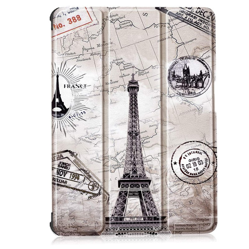 ProElite Case Cover for iPad Air 11 inch M3/M2 2025/2024, Air 5th/4th Gen 10.9 Inch, Smart Flip Case for iPad Air 11/ Air 5th/4th Gen with Pencil Holder [Auto Sleep/Wake] with Stylus Pen - Eiffel - Image 2