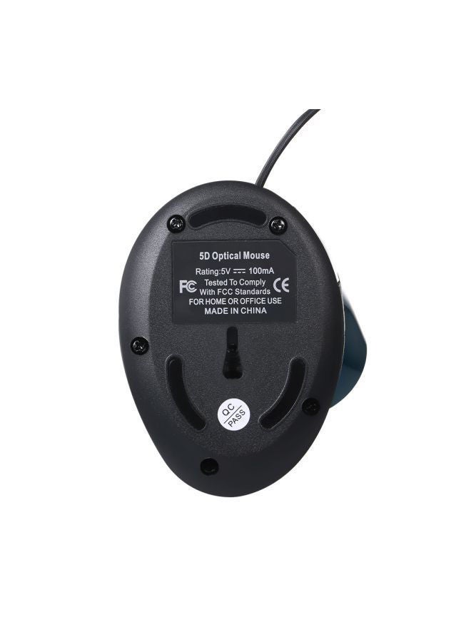 نيبمينينت ماوس ضوئي سلكي عمودي أسود/أزرق - Image 2