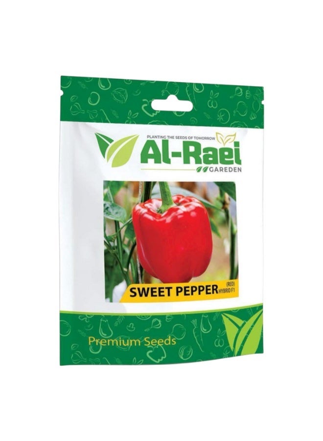 Al-Rael Red Sweet Pepper Seeds for Kitchen & Home Gardening, Non-GMO - Image 1