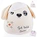 LeYoHa Get Well Soon Dog Plush Dog Stuffed Animals Apricot Plushie Toys with Injury Bandage Kids Pillow Cushion Gifts for Patient Girls Boys9 Inch - Image 3