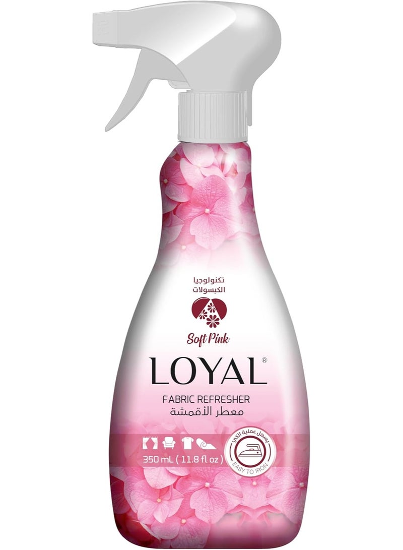 لويال معطر أقمشة وردي فاتح سهل الكي - مزيل للروائح - 350 مل - Image 1