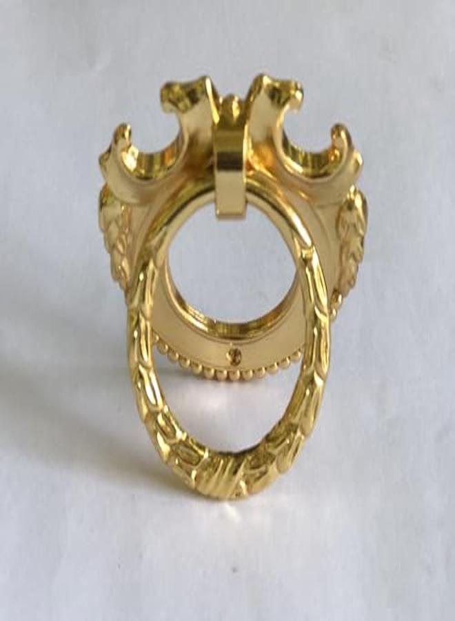 مقبض خزانة مصنوع من الذهب والنحاس الإيطالي مقاس 5 سم - Image 4