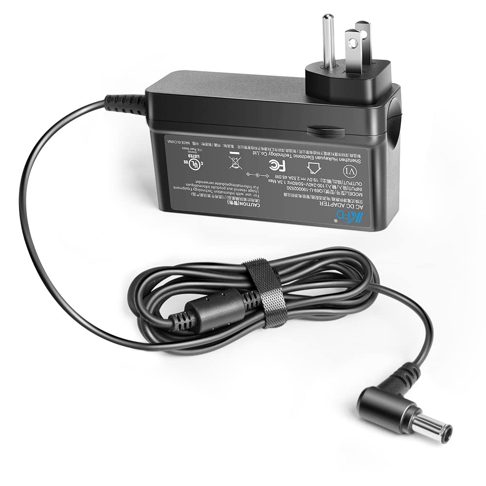 KFD AC Adapter for LG LED LCD 19" 22" 23" 24" 27" 29" 32" 34" UltraWide IPS Curved LED 4K UHD Monitor ADS-25FSG-19 34UM69G-B 34UC79G 34UC99-W LG 32UD99 22LN4510 24M47VQ ADS-40FSG Power Supply Cord