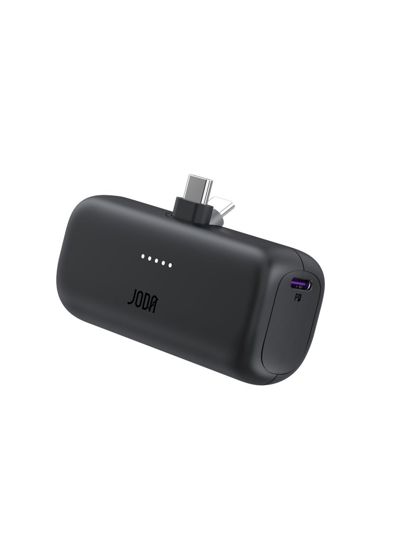 JODA PICO 5 5000mAh PD Power Bank with Foldable USB-C Connector – Ultra-Compact Portable Charger - Image 1