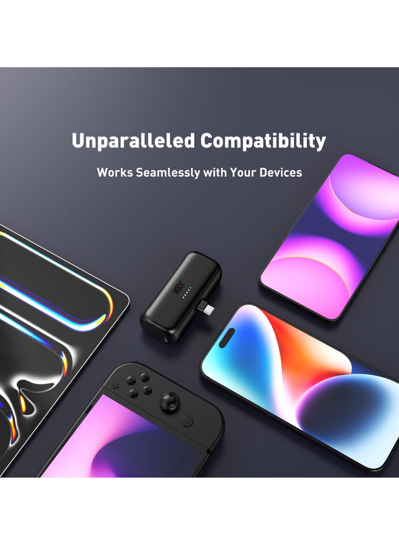 JODA PICO 5 5000mAh PD Power Bank with Foldable USB-C Connector – Ultra-Compact Portable Charger - Image 3