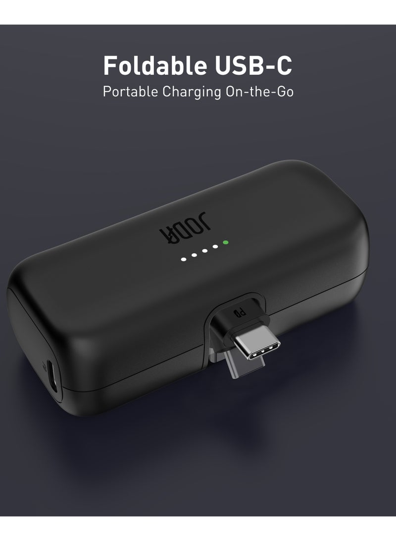 JODA PICO 5 5000mAh PD Power Bank with Foldable USB-C Connector – Ultra-Compact Portable Charger - Image 5