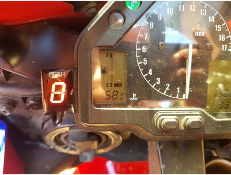 Wivplex Motorcycle Gear Display Indicator - Blue Bracket - Image 3