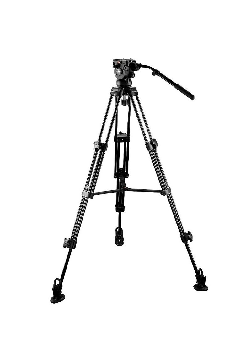 Promage PMT‑700 Professional Video Tripod Kit – 6 ft Heavy‑Duty Tripod Stand with Fluid Head – 8 kg Payload – Ideal for DSLR, Mirrorless & Cinema Cameras - Image 1