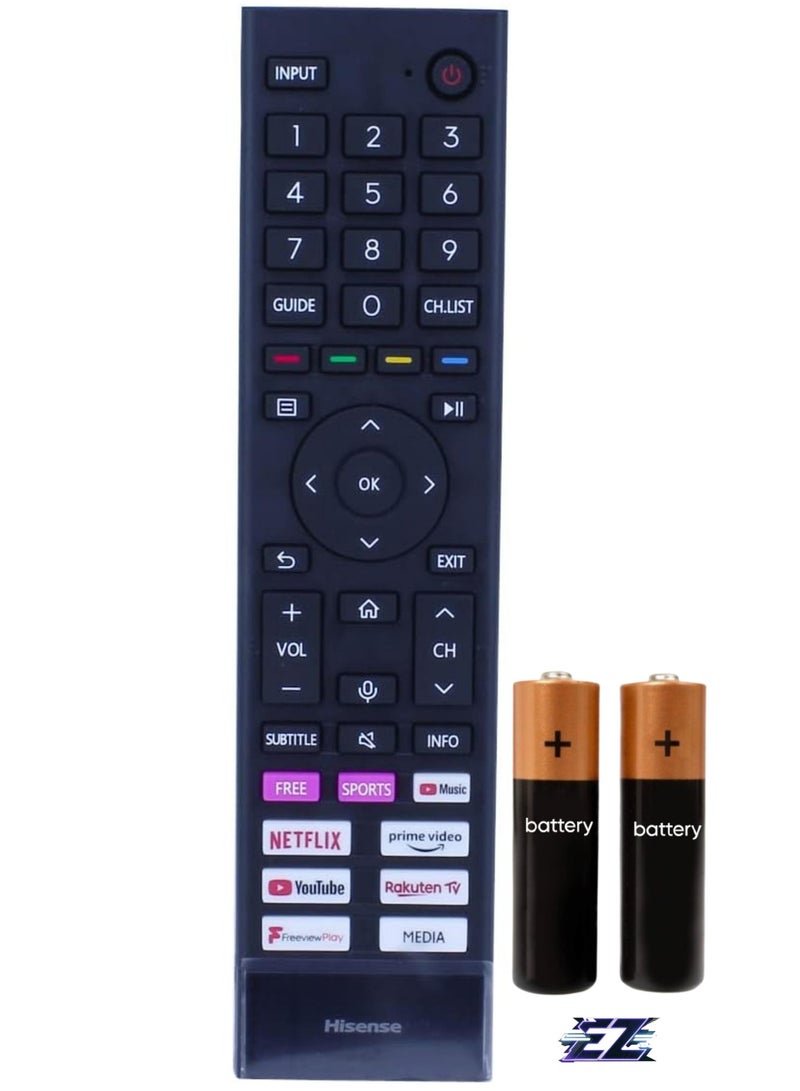 ELTRAZONE Voice Remote Control ERF3A80 Compatible with Hisense TV 2021 2022 with battery - Image 1