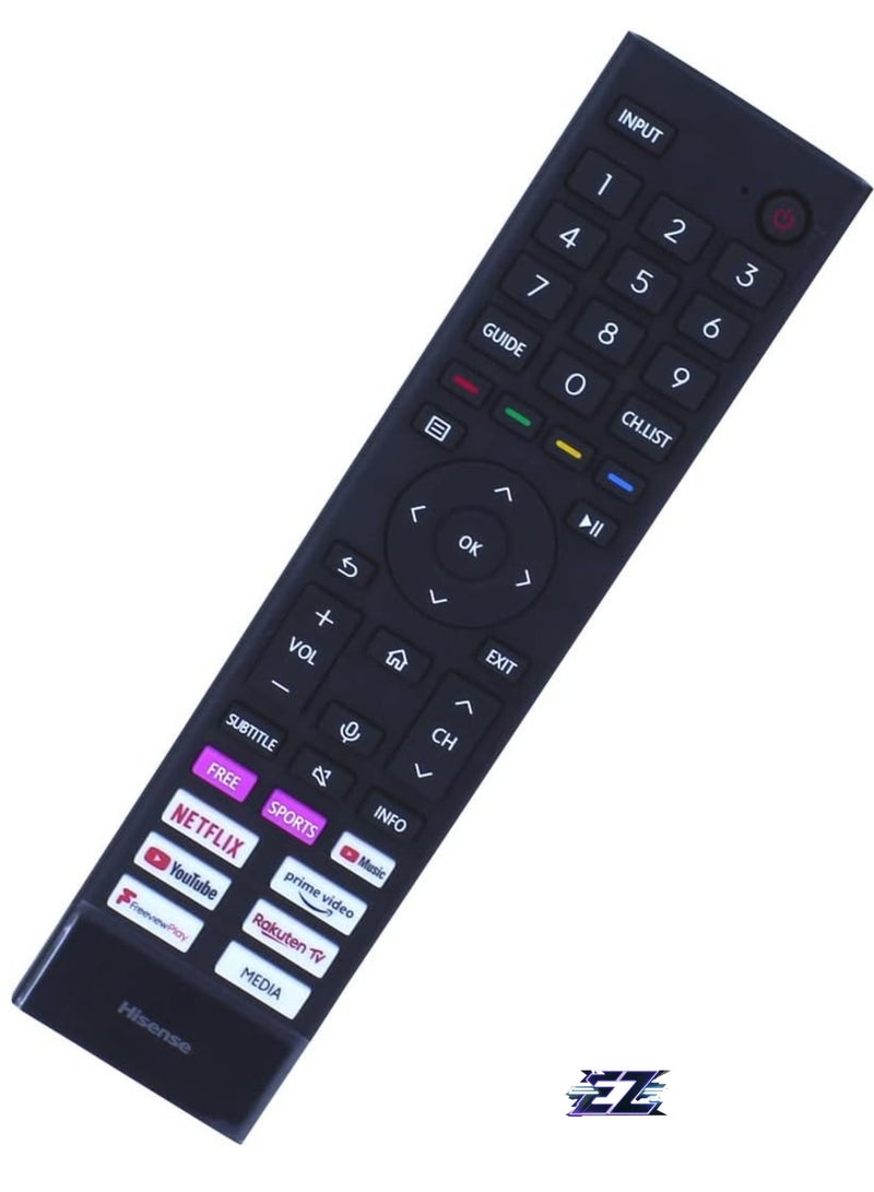 ELTRAZONE Voice Remote Control ERF3A80 Compatible with Hisense TV 2021 2022 with battery - Image 2