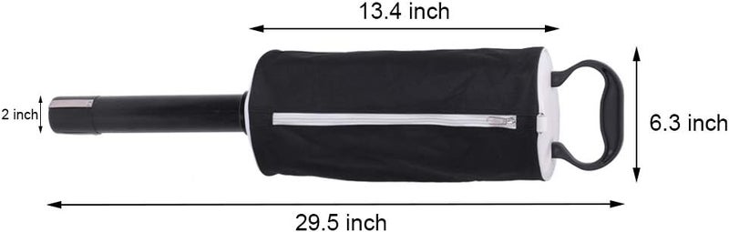 HOW TRUE Golf Ball Retriever, Portable Shag Bag Golf Ball Pick Up with Removable Plastic Tube, Pocket Shagger Storage - Image 2