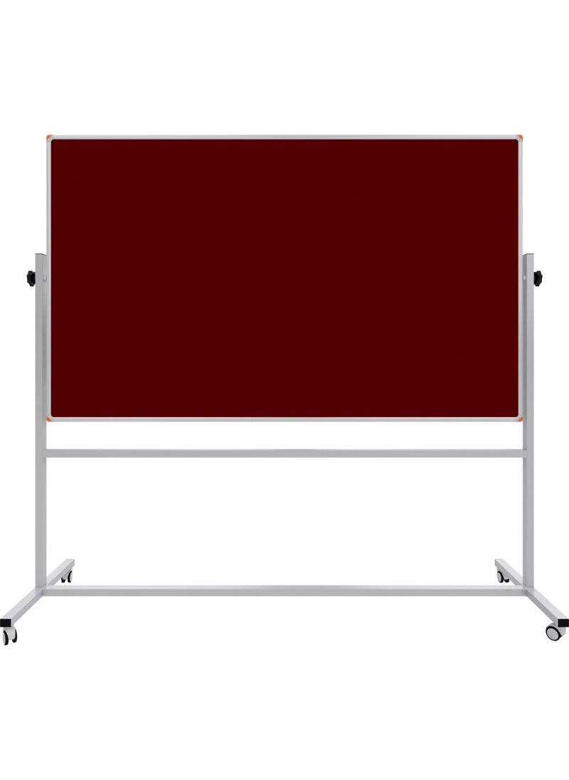 120X200 Fabric Board Double Sided Claret Red Color Wheeled Leg 360° Rotating - pzsku/ZA8E6BD180A0F9A2DA220Z/45/_/1727880651/f90d5f2d-8235-4870-b8cd-a9c9a2cc8004