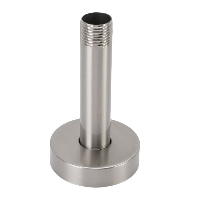 Top Shower Arm with Flange 3 Inch G1/2 Stainless Steel Concealed Ceiling Mounted Rainfall Shower Extension Pipe for Bathroom Brushed - Image 4