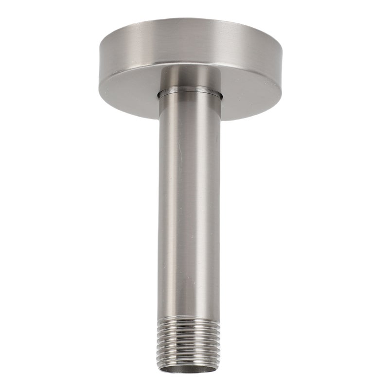 Top Shower Arm with Flange 3 Inch G1/2 Stainless Steel Concealed Ceiling Mounted Rainfall Shower Extension Pipe for Bathroom Brushed - Image 3