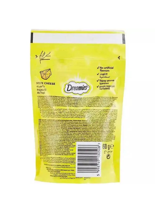 Dreamies Dreamies Cat Treats, Cheese Flavour, 60grm Pouch  - Image 2