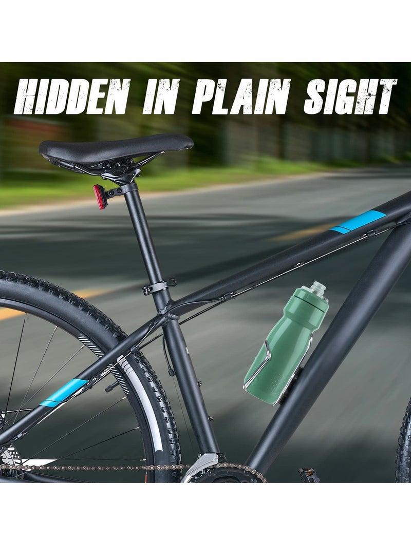 جيو Airtag Bike Mount, Bicycle Mount Holder Protect Case for AirTag, Water Resistant Hides AirTag Under Bottle Cage, Anti-Shake and Anti-Theft with Allen Key Bolts （Black） - Image 3