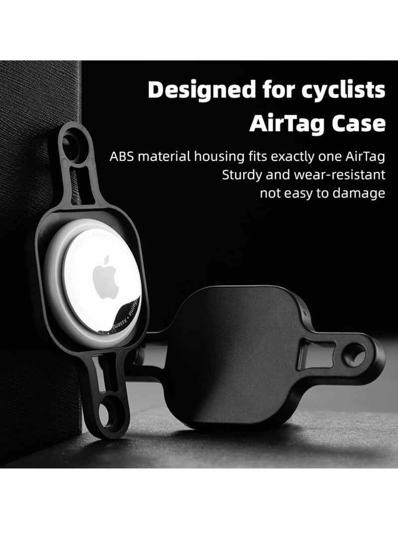 جيو Airtag Bike Mount, Bicycle Mount Holder Protect Case for AirTag, Water Resistant Hides AirTag Under Bottle Cage, Anti-Shake and Anti-Theft with Allen Key Bolts （Black） - Image 2