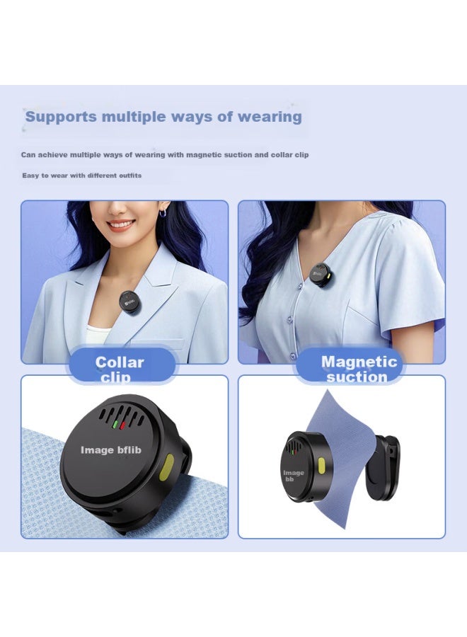 SOAIY Ky01 Wireless Collar Clip Anti-howling Little Bee Amplifier Teacher Special Long-lasting Bluetooth Speaker Microphone Classroom Teaching Tour Guide Outdoor Shoulder Strap Portable Black - Image 4