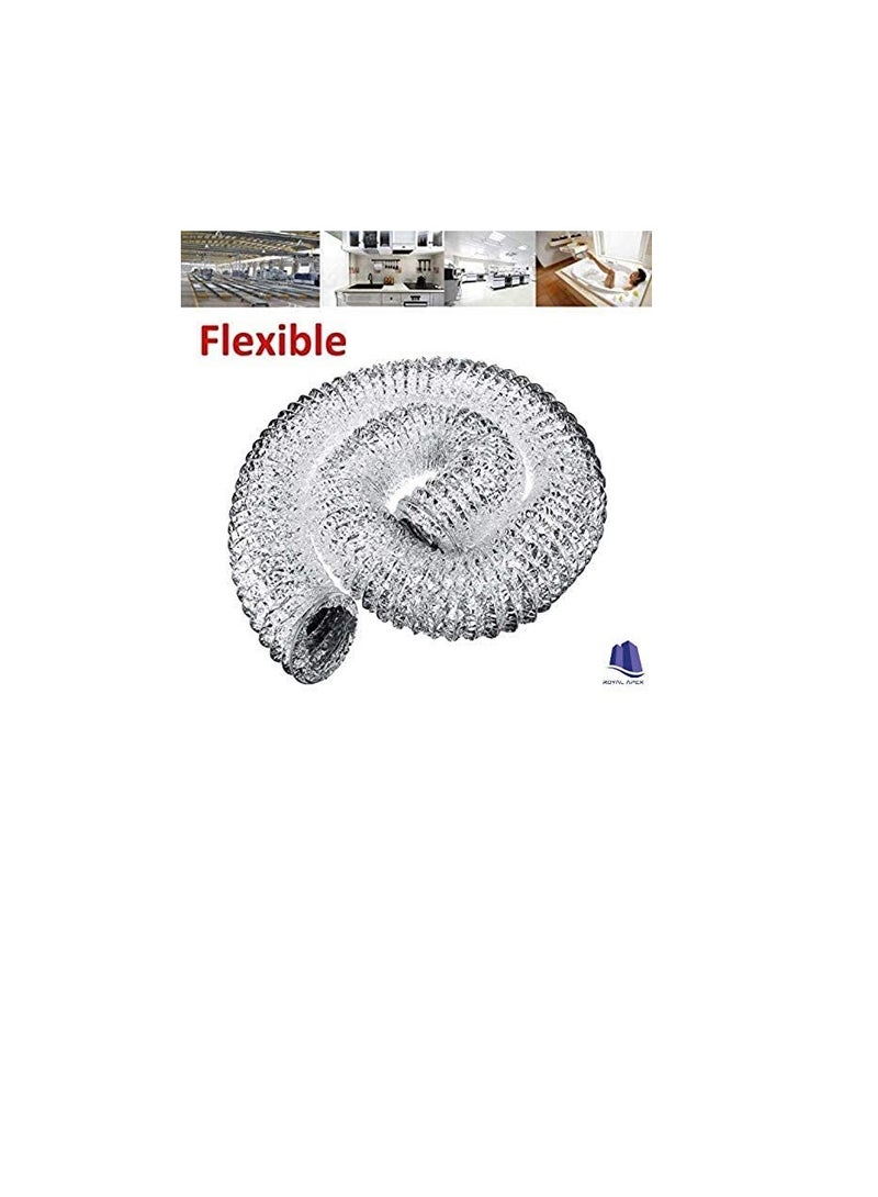 Generic Aluminium Flexible Duct Venting Duct Hose for Air Exhaust Line, Air Condition Line (8 inch)  - Image 3