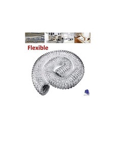 Generic Aluminium Flexible Duct Venting Duct Hose for Air Exhaust Line, Air Condition Line (8 inch)  - Image 3