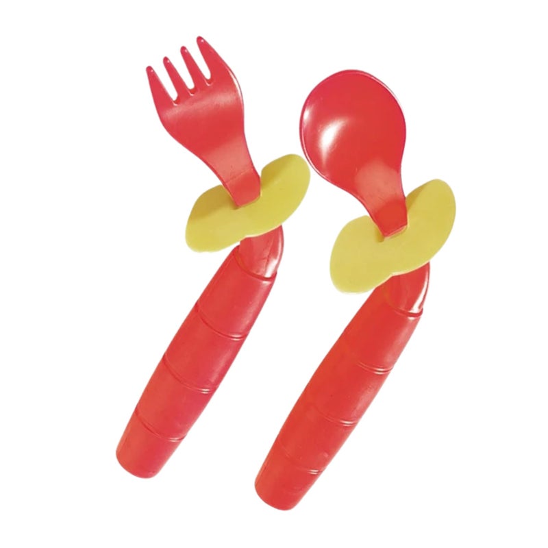 Sammons Preston Easieeaters Curved Utensils, Right-handed W/shield - Image 1